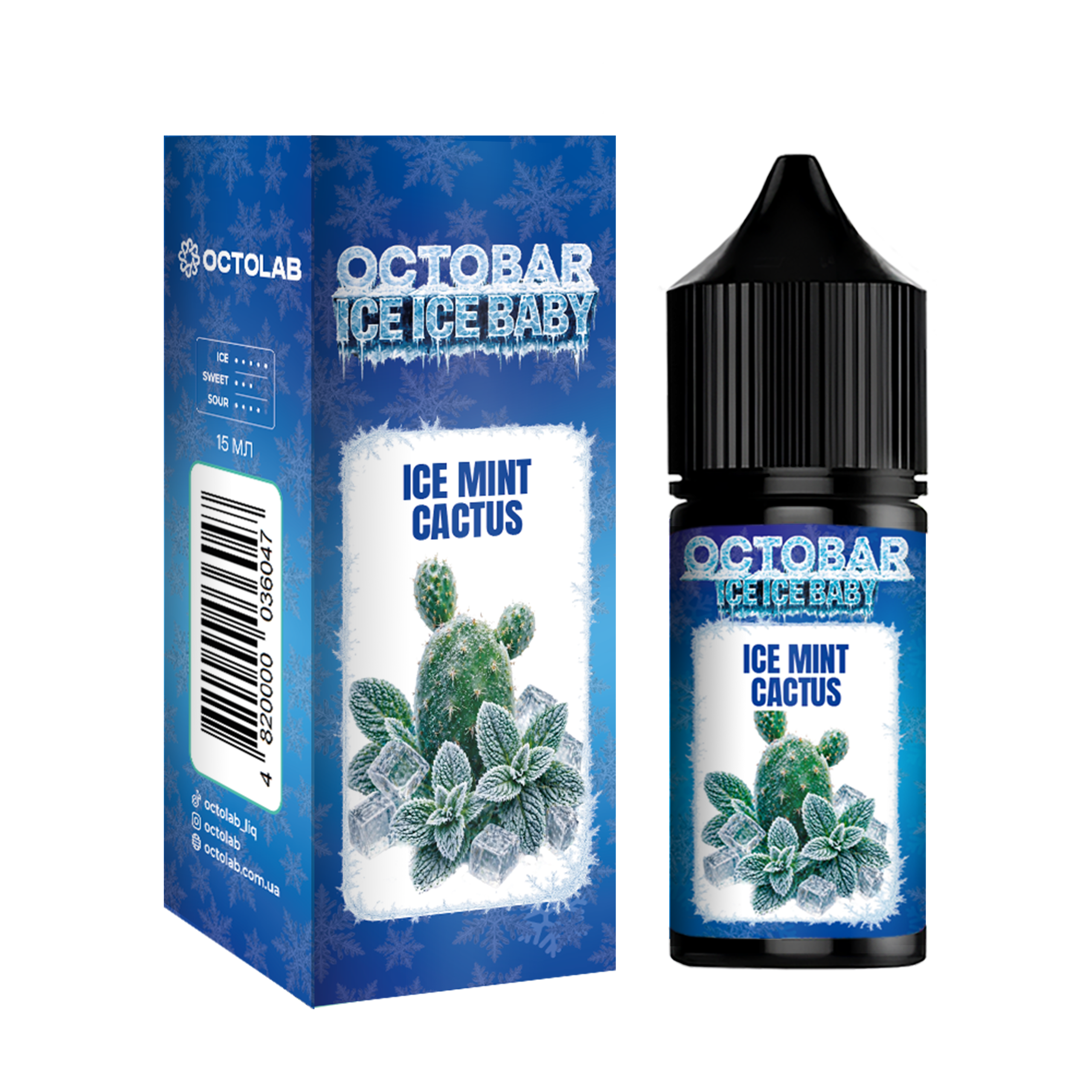 Octobar Ice Ice Baby набір 30ml Ice Mint Cactus